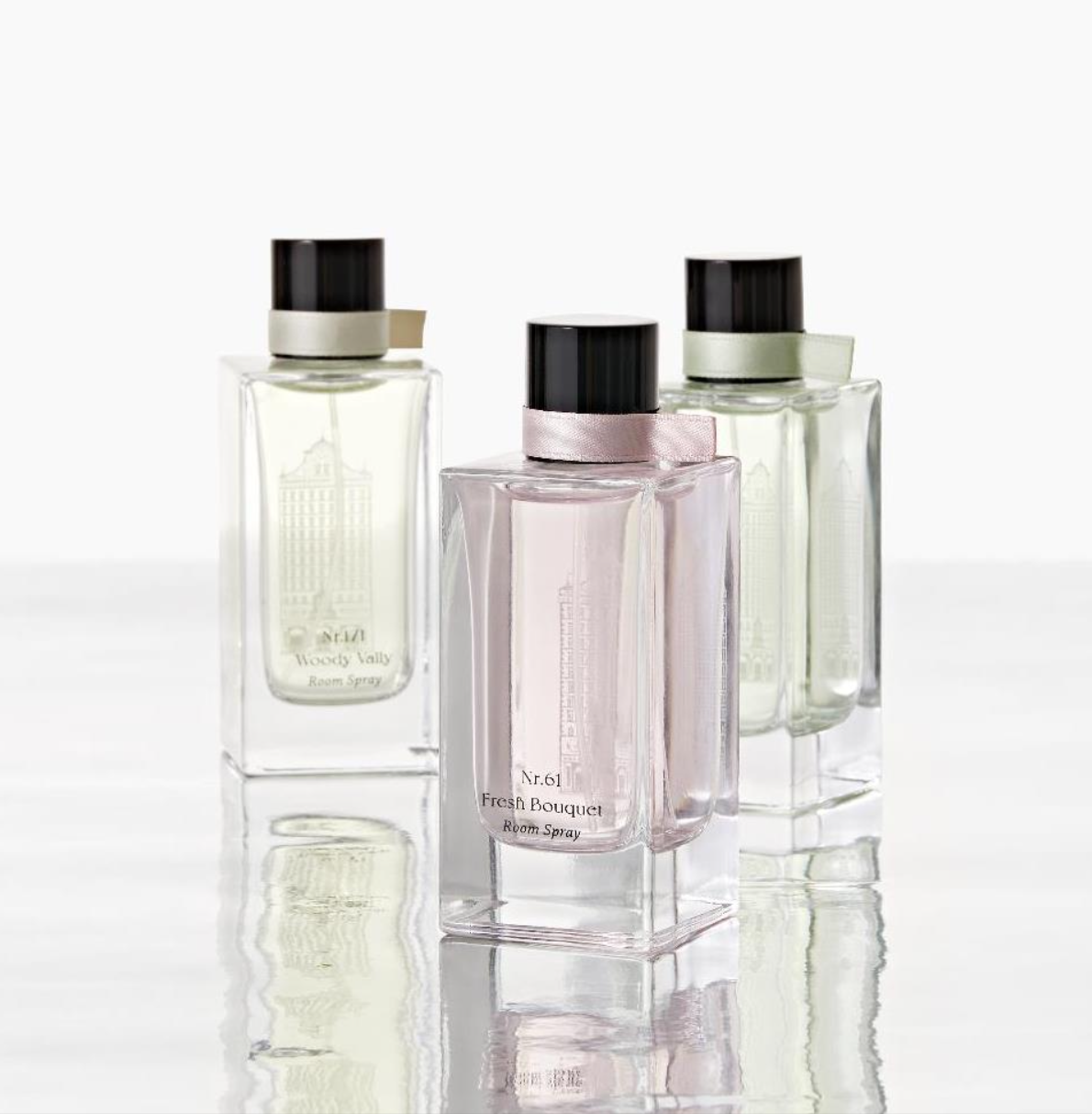 _Tender Garden_ Room Spray Nr_51 morning breeze_ Nr_61 Fresh Bouquet_ Nr_171 Woody Valley